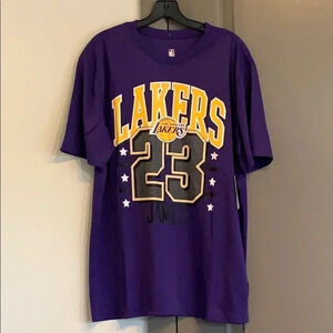 Lebron James 23 LA Lakers NBA T-Shirt Purple